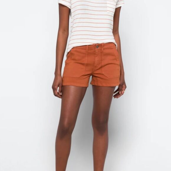 Studio Blue Sophia Relaxed Porkchop‎ Pocket Shorts olive size 2 nwt - Picture 2 of 9